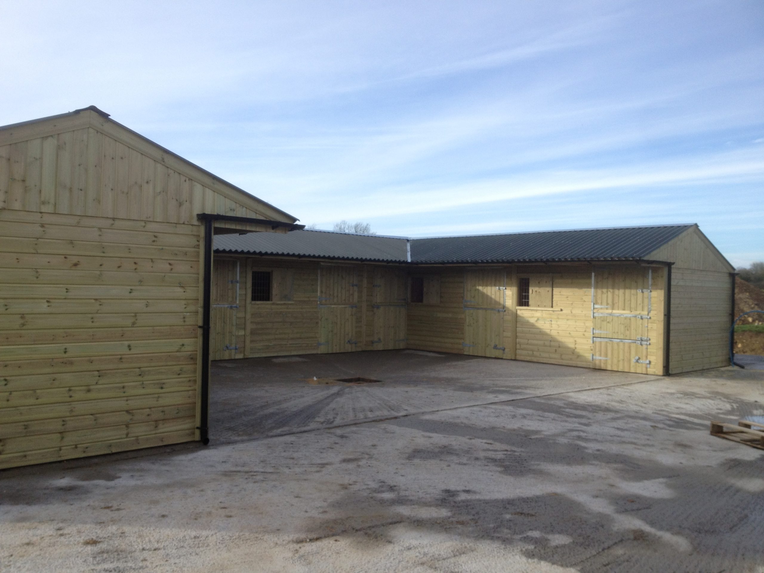 Six Stables & Tack/Store Room with Fibre Cement Roof